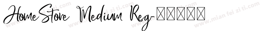 HomeStore Medium Reg字体转换